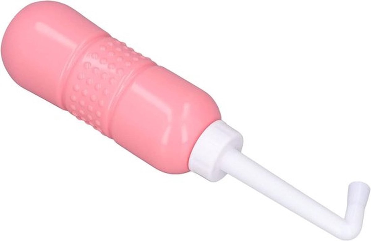 Draagbare bidetsproeier met dubbele sproeiers - Handicap - Patiënten - 650 ml capaciteit - Routinematige reiniging - Luierwissels - Geschikt voor volwassenen - Grijs.