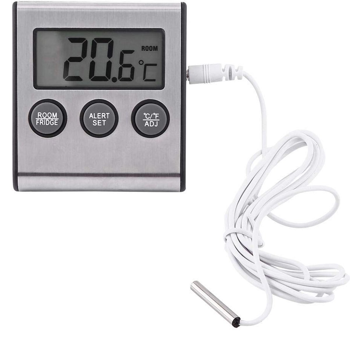 Digitale Koelkastthermometer - Waterdichte Vriezerthermometer met Magneet en Houder voor Nauwkeurige Temperatuurmeting