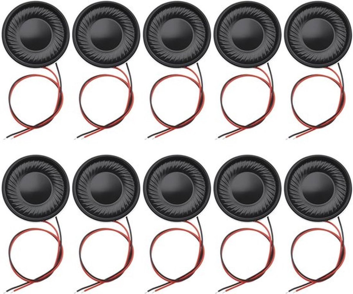 Interne Luidsprekers - Mini-luidsprekers voor DIY - Zwart - Magnetische Luidsprekers - 10 stuks 2 W - Geschikt voor Elektronische Project..