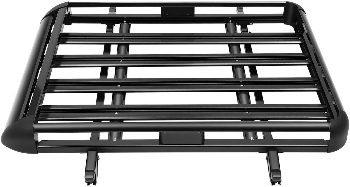 Home & Beyond® Dakdrager Bagagerek - Universele SUV Dakmand - Aluminiumlegering - Zwart - 127x97 cm