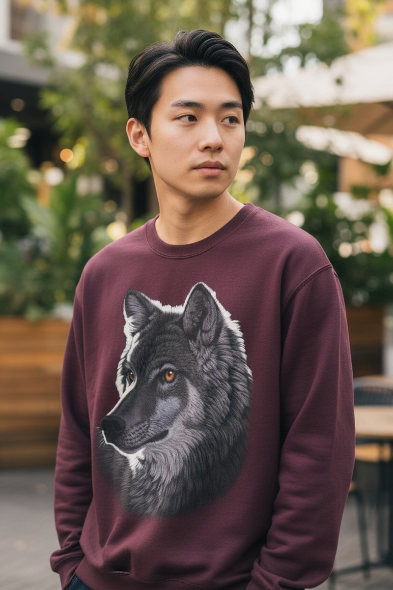 Night Wolf The Coloured House Sweater M