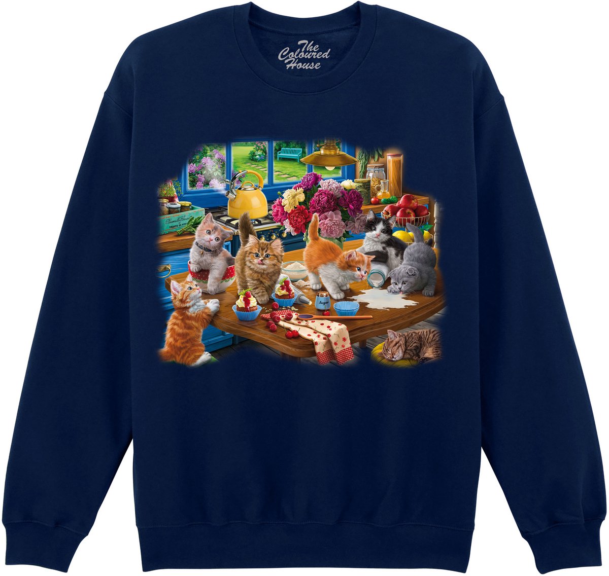 Kittens In The Kitchen The Coloured House Sweater 4XL