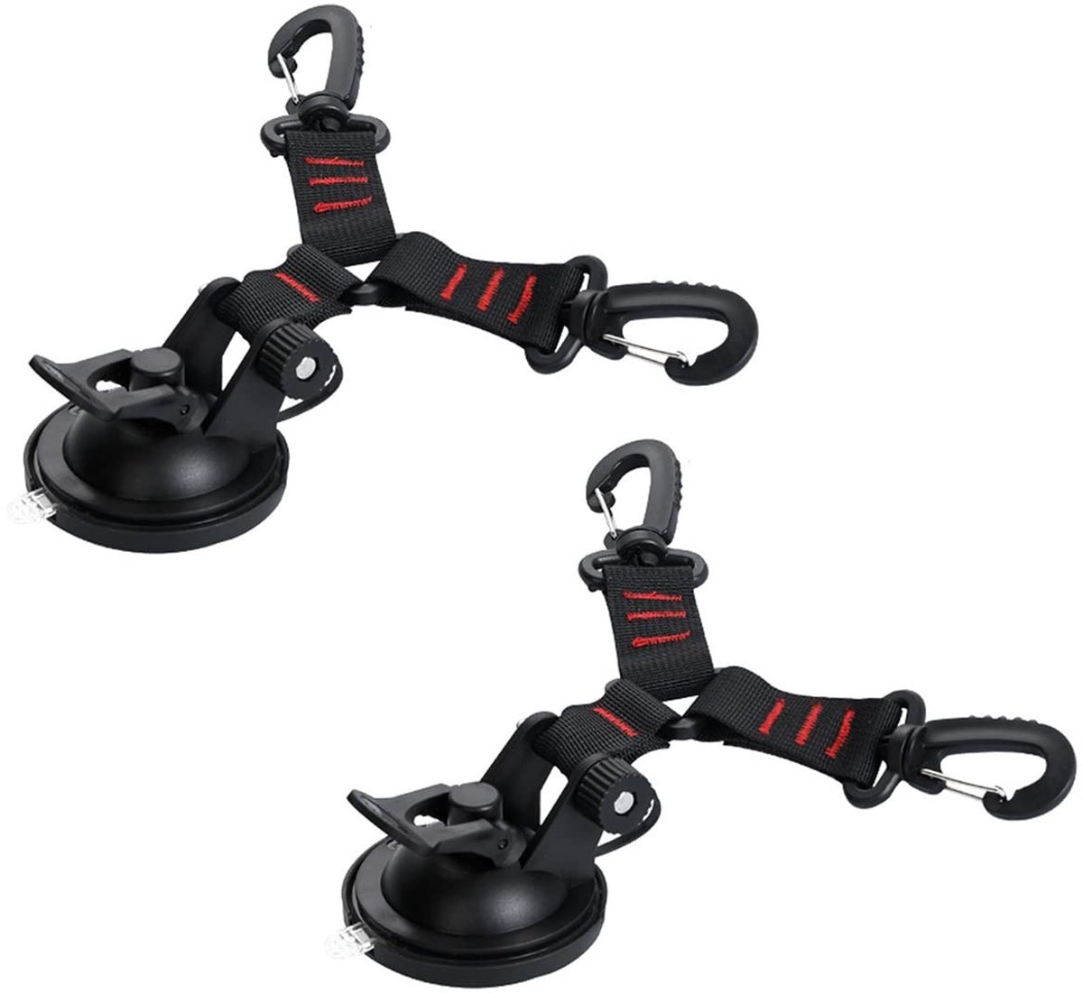 Dailygoods - Heavy Duty Zuignappen - Sterke Power Tie Downs - Geschikt voor Binnen en Buiten - Siliconen Zuignappen - Ideaal voor Auto's en RV's