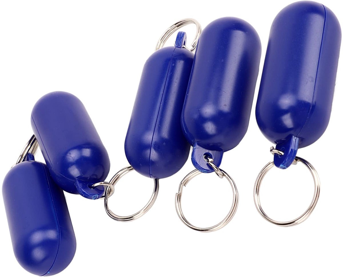 Zwevende sleutelhanger, draagbaar, gemakkelijk te herkennen, drijvend, pilvorm, heldere kleur, voor boottochten