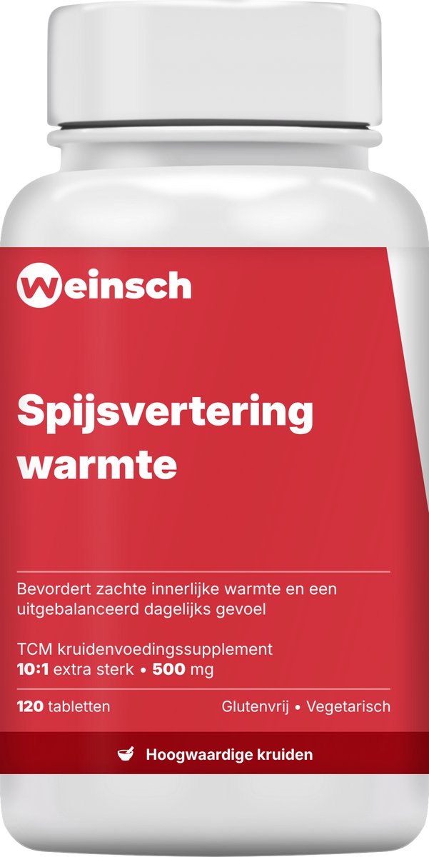 Weinsch Spijsvertering warmte (Li Zhong Pian) | 10:1 extra sterk | 500mg | 120 tabletten
