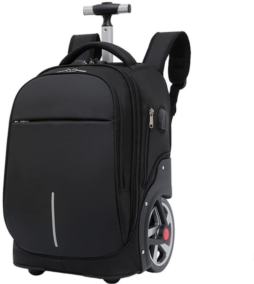 Dailygoods - Rolling Laptop Rugzak met Wielen - Trolley Rugzak - USB