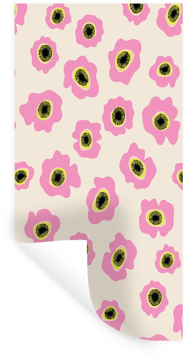 Muurstickers - Sticker Folie - Bloem - Patronen - Abstract - 20x40 cm - Plakfolie - Muurst