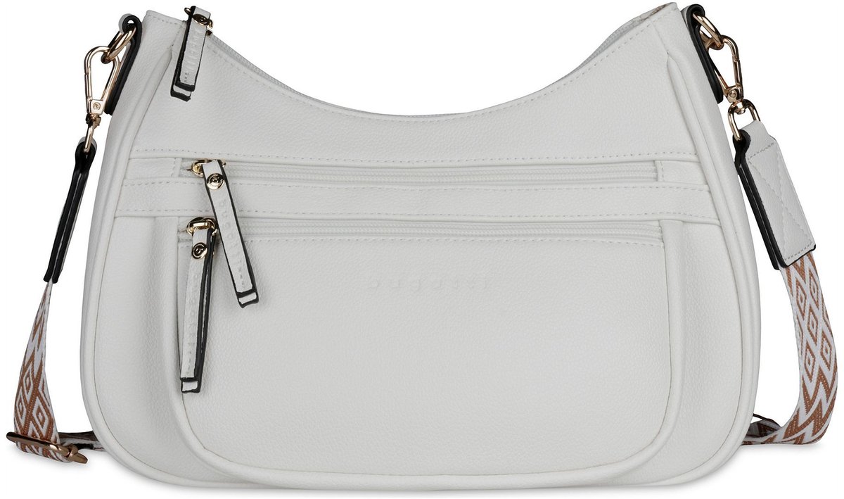 bugatti schoudertas Mare 3.0 Crossbody Bag White wit