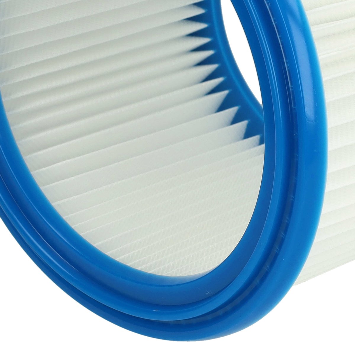 vhbw geplooid filtervervanging voor Makita P-70219, W11753 stofzuigers - cartridgefilter blauw wit
