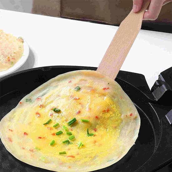 Pannenkoekenverdelers en Spatel Set 2 Stuks T Vormige Pannenkoeken,Pannenspatel Voor Deeg,Houten Spatel in T Vorm,Pannenkoekenspatel Van Hout,Gereedschap Voor Het Maken Van Crêpes — afbeelding 3