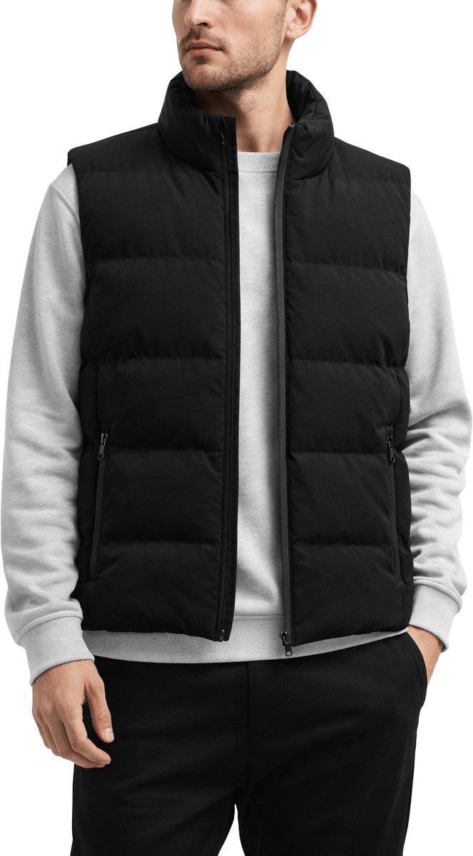 BERTSCHAT® Elektrische Verwarmde Bodywarmer Heren Gewatteerd 12V Accu 2XL Zwart