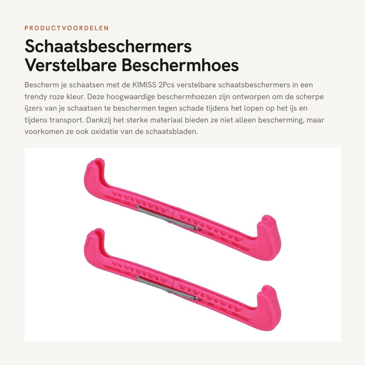 Dailygoods- Schaatsbeschermers Verstelbaar - Schaatsbeschermers Noren - Schaatsbeschermers Kunstschaatsen - Schaatsbeschermers IJshockey - Bescherming voor Blades - Sterk Materiaal - Schaatsbeschermhoes
