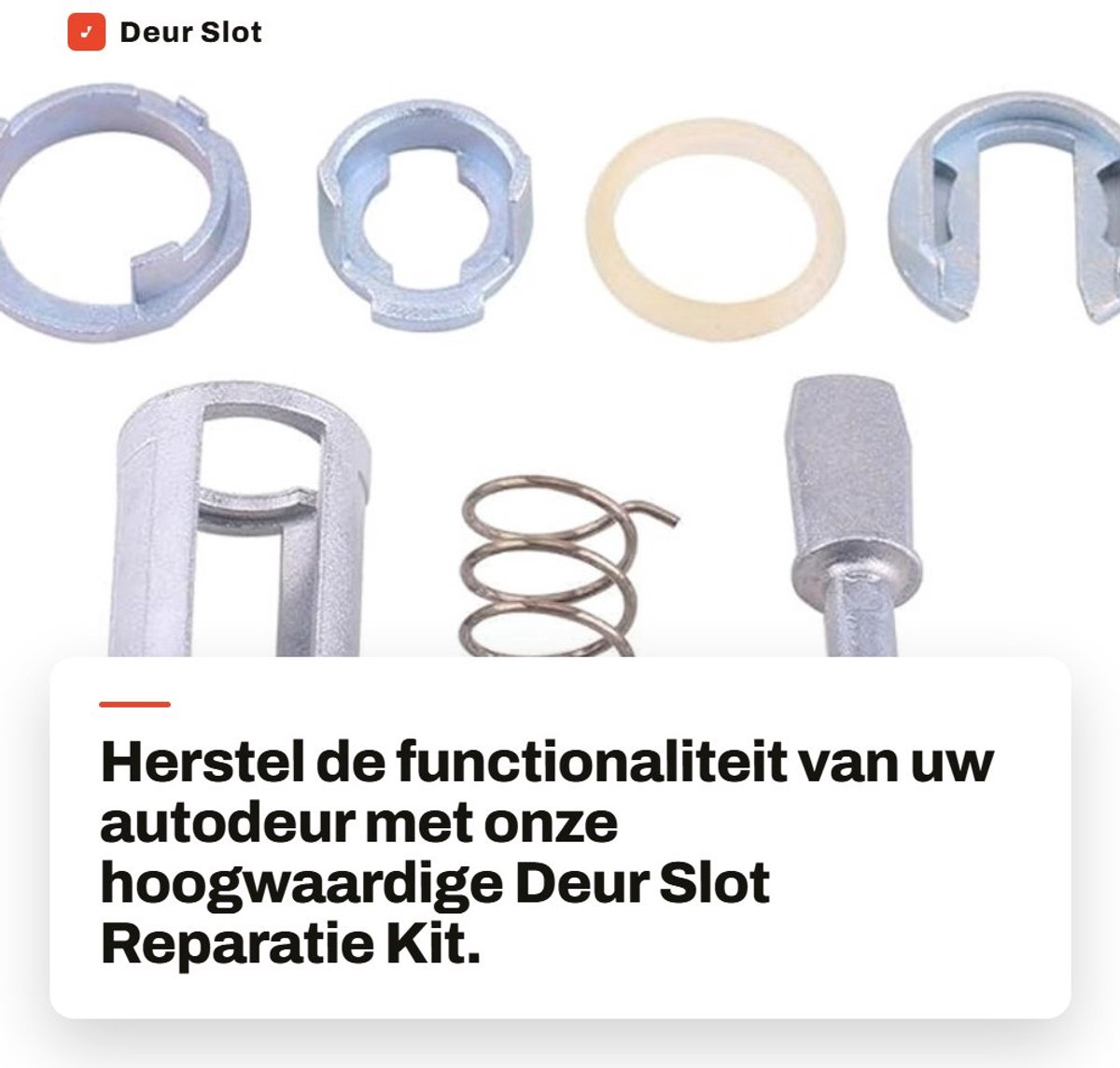 Dailygoods- Deurslot Reparatieset - Cilinderslot - Deurslot Binnendeur - Deurslot Buitendeur - Deurslot met Code - Geschikt voor IV 4 Type 1J1 MK4 1997-2005 - Deurslotset