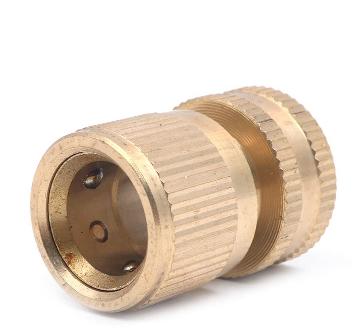 Dailygoods - Tuinslang Snelconnector - Messing Adapter - 2 Stuks - 3/4 Inch - Slangfittingen - Geschikt voor Tuinirrigatie - Tuinaccessoires
