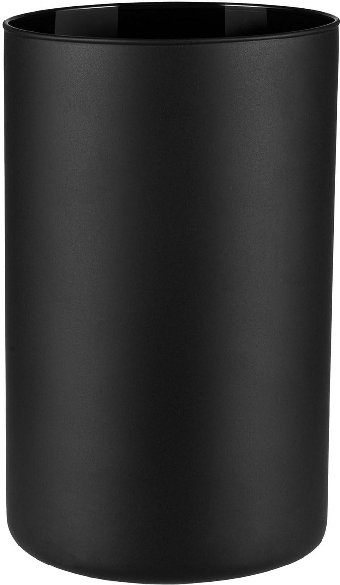 Vaas, rond, hoog, 21,5 cm, kleurrijke vloervaas, grote cilinder, bloemenvaas, rookglas, vaas voor pampasgras, zwarte vaas, grote decoratie, bruiloft, kandelaar, 2800 ml, Ø 13,5