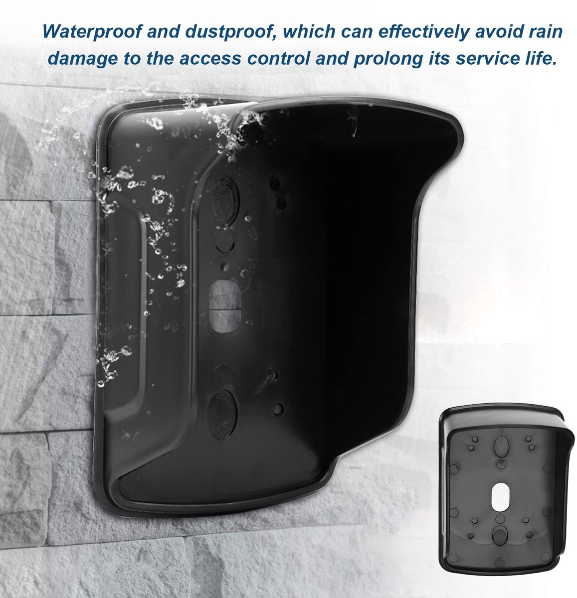Dailygoods - Deurbelhoes - Waterdicht - Stofdicht - Geschikt voor Toegangscontrolesysteem - ABS-kunststof - Regenbescherming voor Deurbel