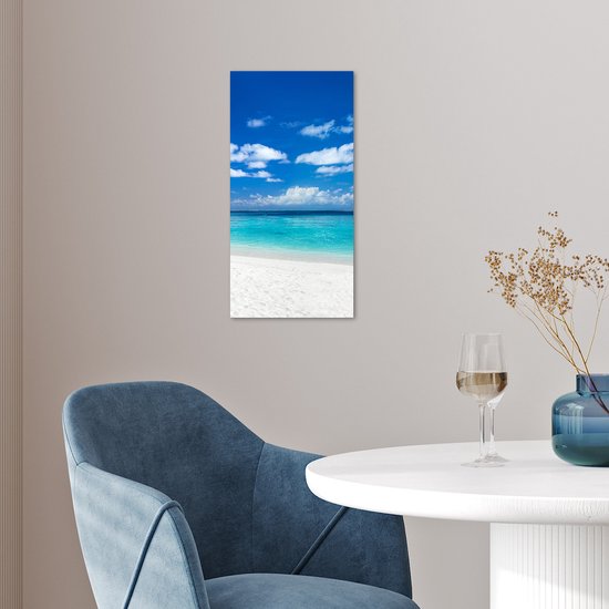 Affiche Plage - Mer - Palmier - Île - 20x40 cm