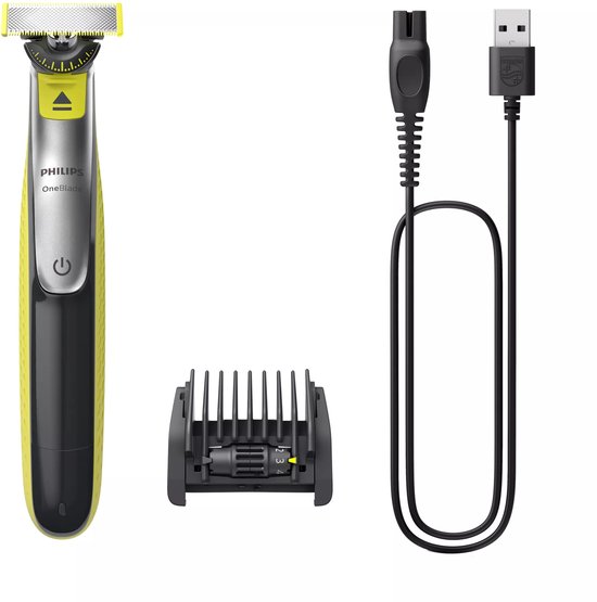 Philips OneBlade 360 - Scheerapparaat - Grijs/Groen - Trim Dun Haar - Voorkomt Huidbeschadiging