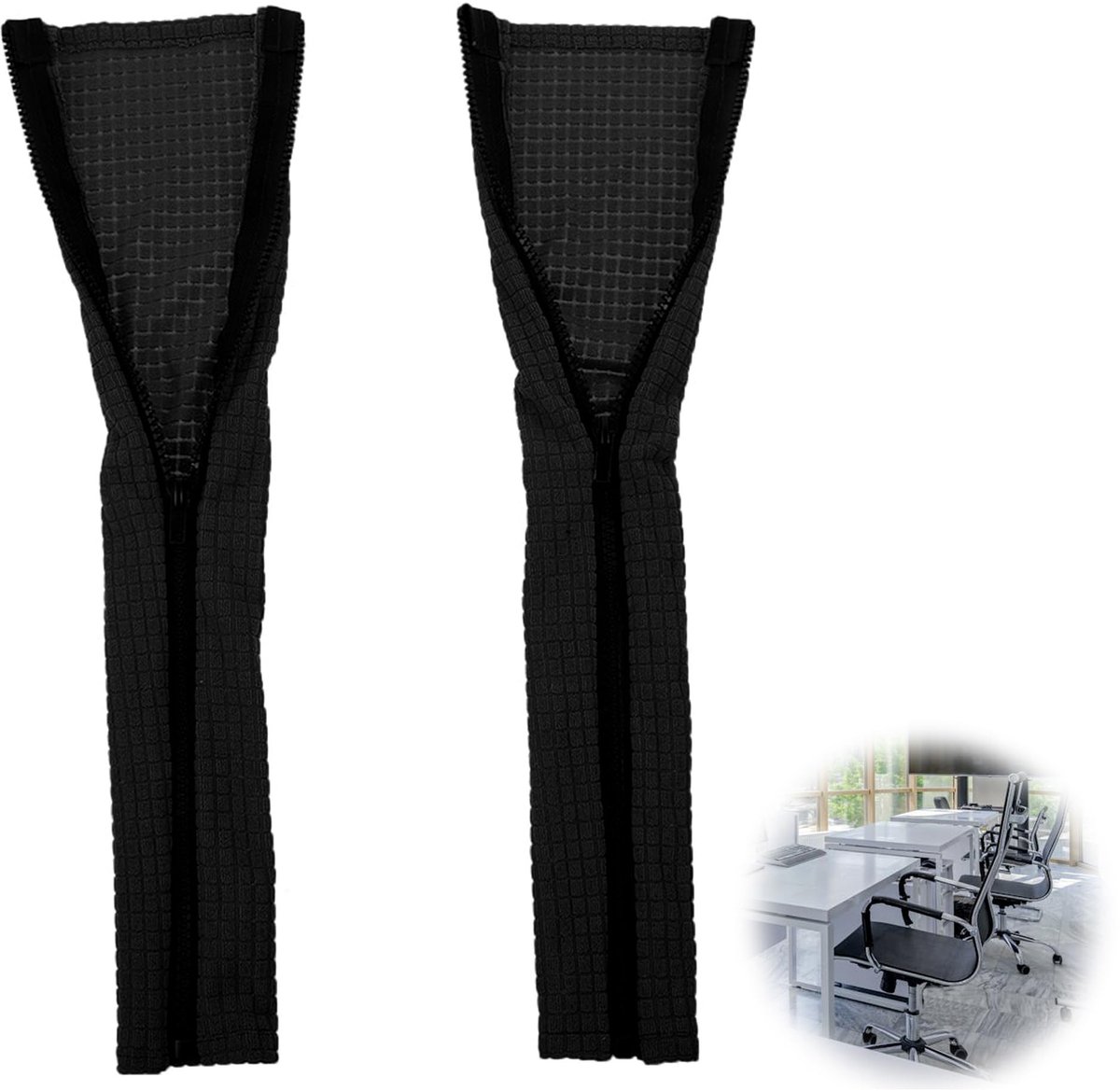 Dailygoods- Armleuninghoezen 2 Stuks - Bureaustoel - Afneembaar - Waterdicht - Duurzaam - Hoogwaardige Polyester - Stoelhoes