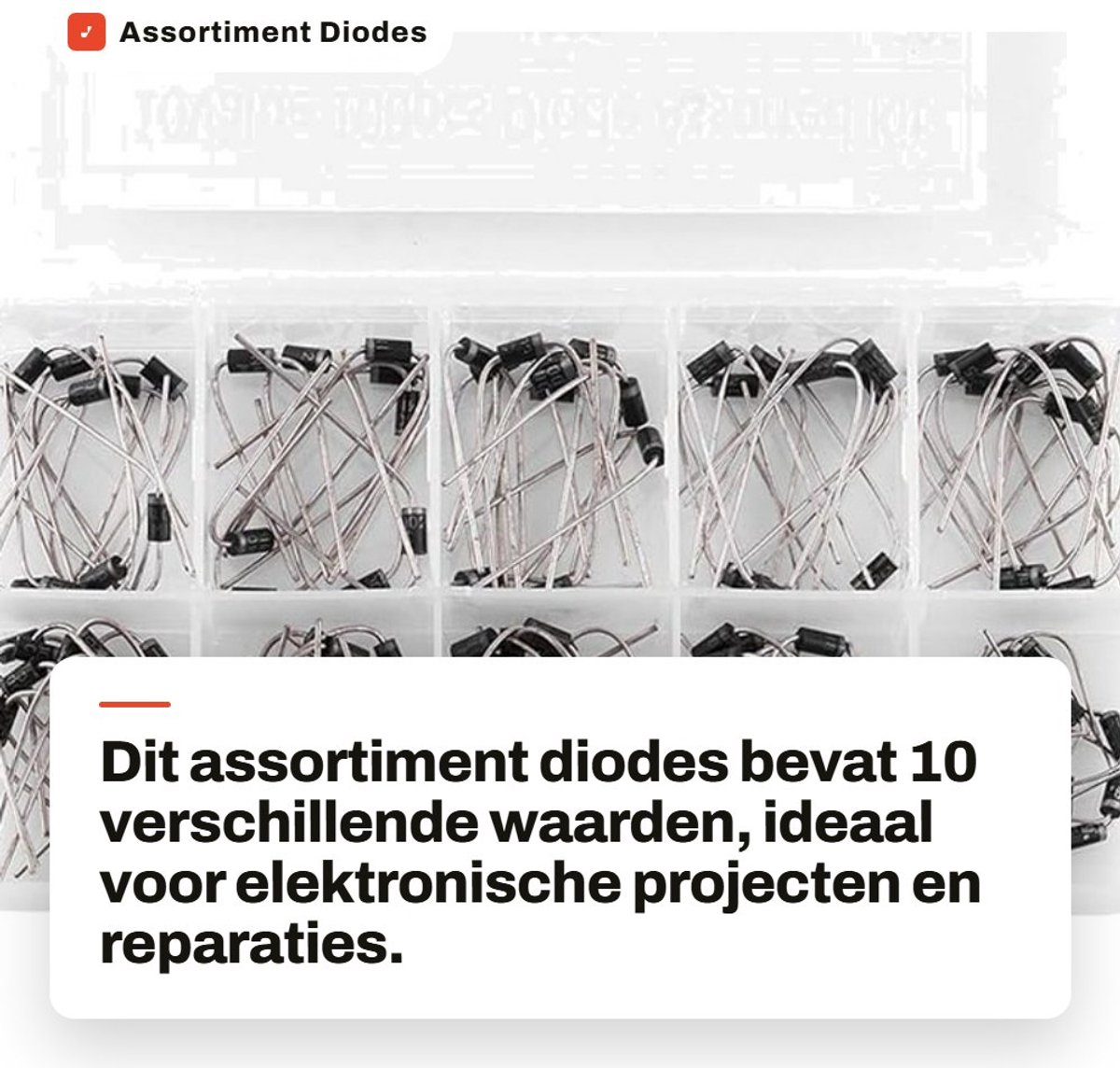 Dailygoods - Assortiment Diodes met 10 Waarden in Doos