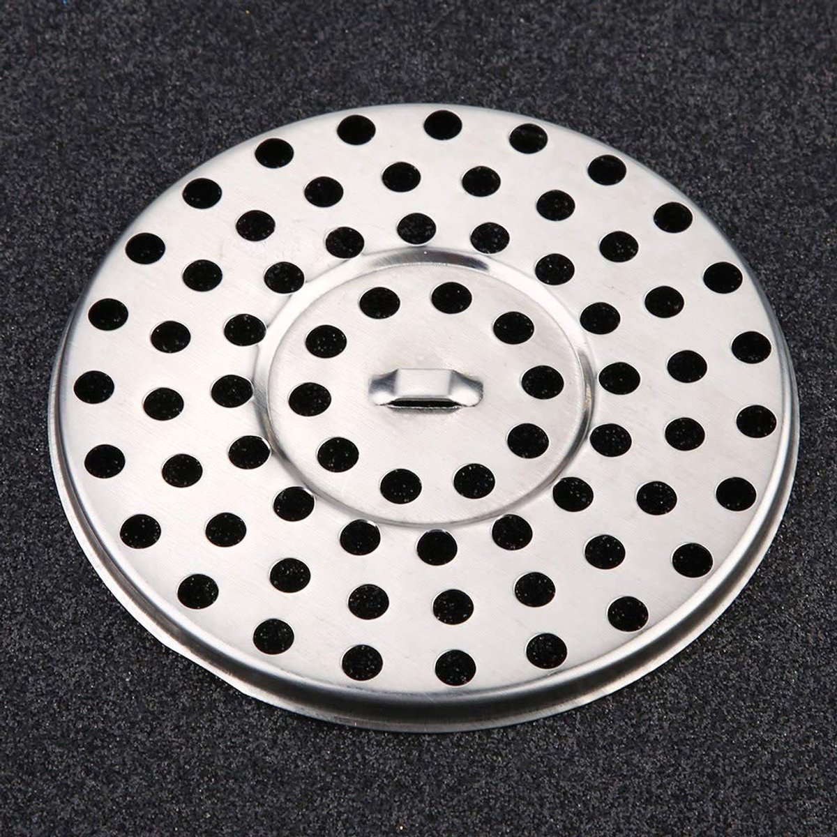 Dailygoods- Haarvanger Duurzaam - Afvoerzeef Douche - Afvoerstop - Korfplug - Haarvanger Badkuip - Roestvrij Staal 8,5 Cm