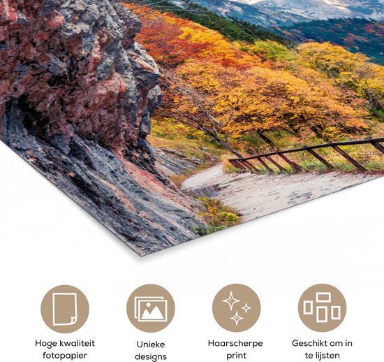 Affiche Montagnes - Lac - Chemin - Nature - Water - 160x80 cm