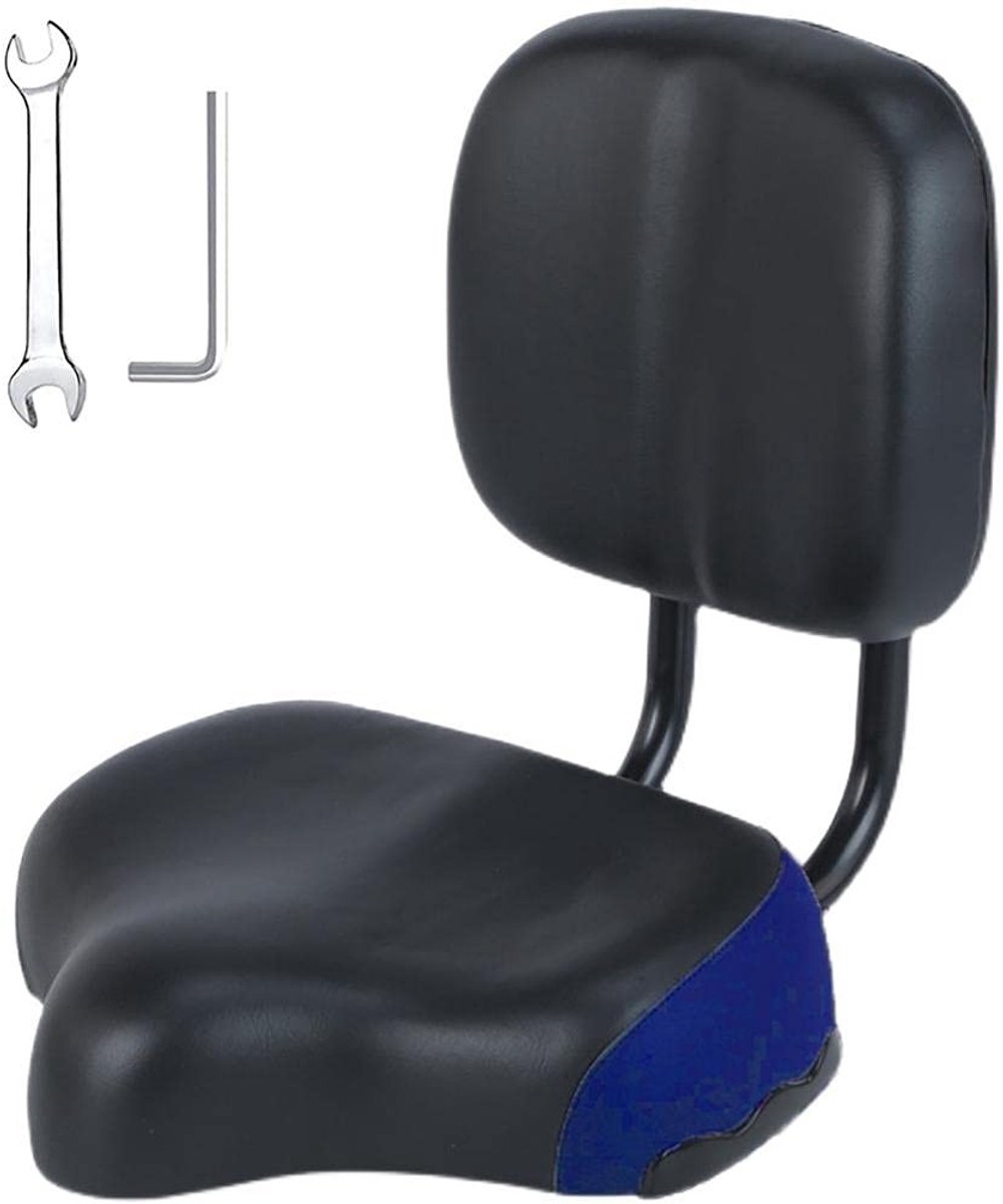Dailygoods- Fietszadel groot formaat - Comfortabel fietszadel - Verstelbaar zadel - Traagschuim gewatteerd - Staal/polyurethaanschuim - Ergonomisch ontwerp - Fietsstoel