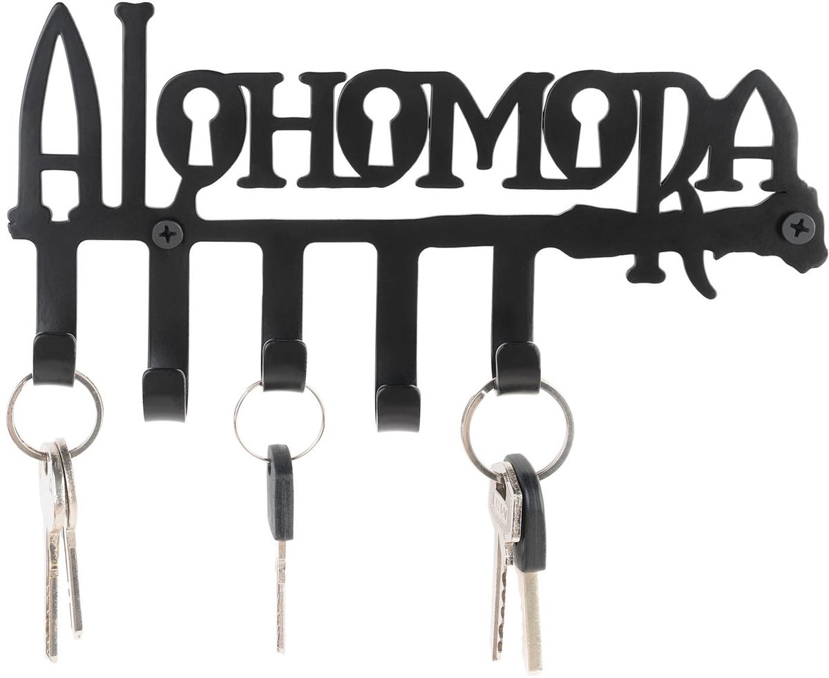 Dailygoods- Sleutelhouder met 5 haken - Sleutelorganizer - Sleutelhanger - Sleutelrek - IJzermetaal - Harry Potter Alohomora ontwerp