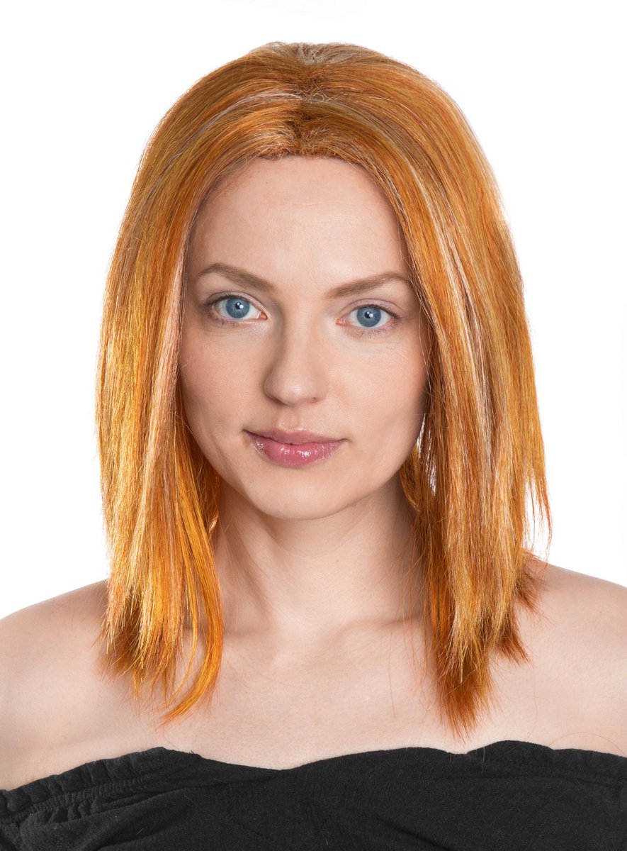 Ginger Spice Roodharige Pruik Met Highlights