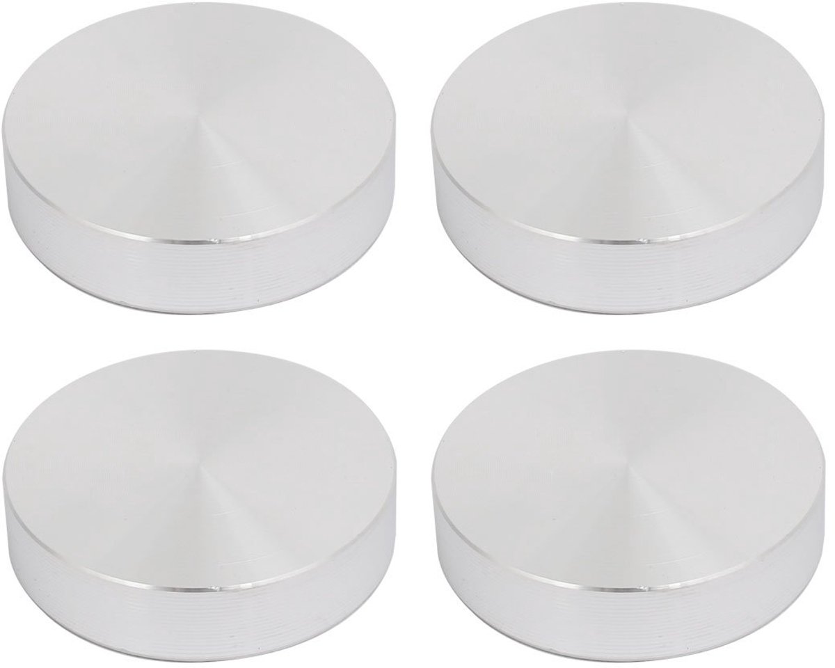 sourcingmap 4pcs 40mm dia 10mm draad M8 dikte aluminium schijf hardware tafel glas