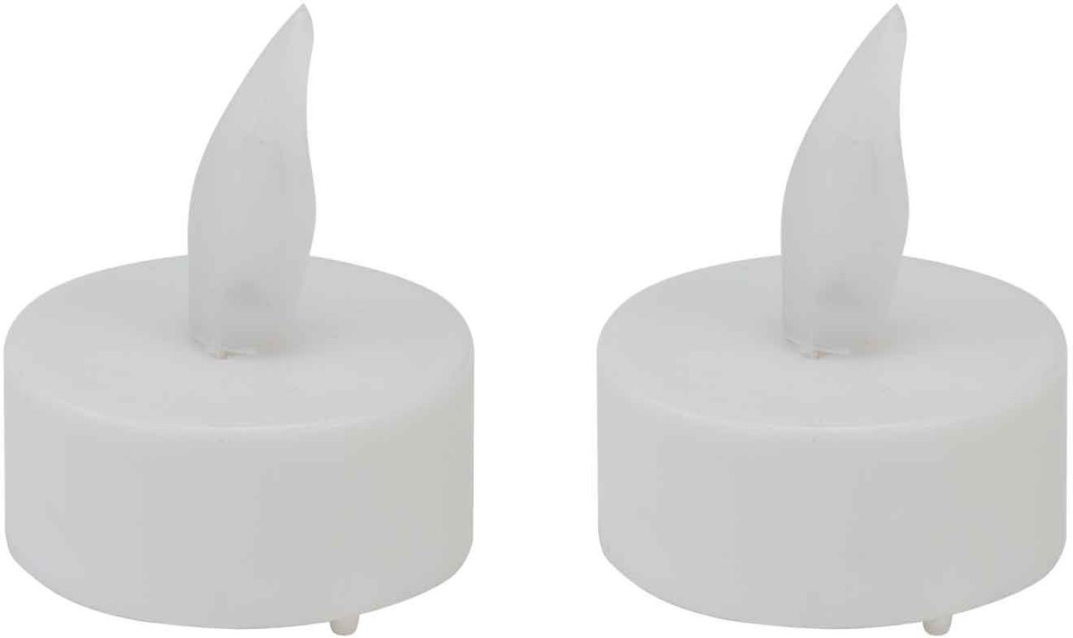 Cosy & Trendy Theelicht Set2 Led Wit Op Kaart