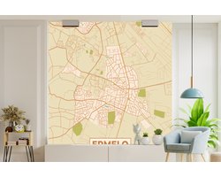 Behang - Fotobehang Kaart - Ermelo - Vintage - Breedte 260 cm x hoogte 260 cm