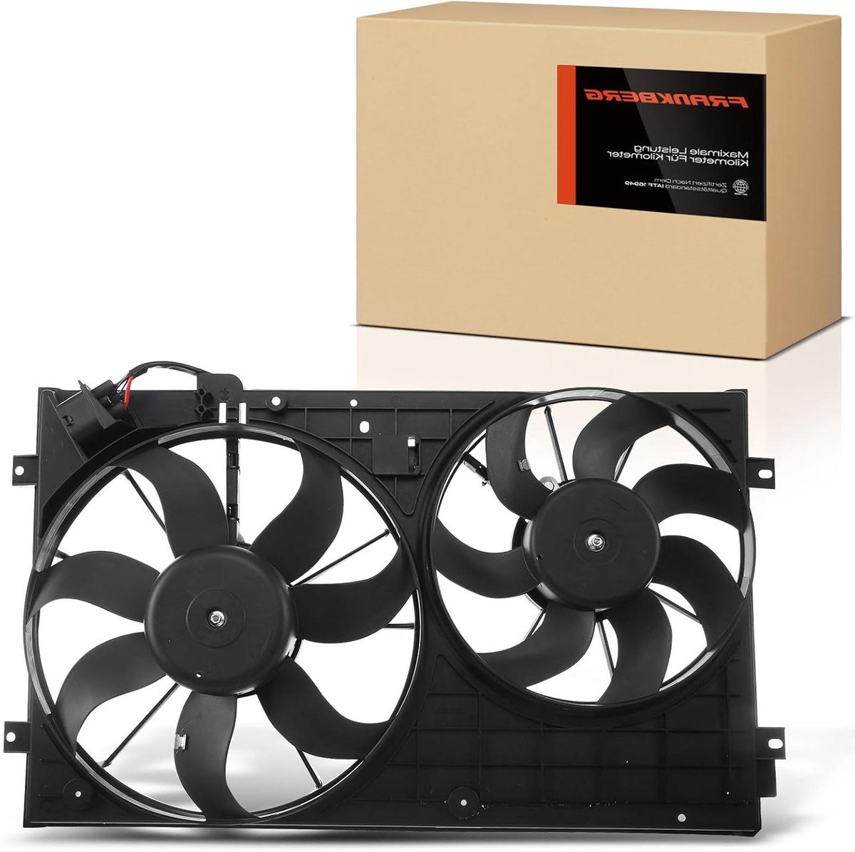 Motorkoeler Ventilator - Koelventilator Motor - Auto Onderhoud - Directe Vervanging - 76 x 535 cm - Zwart