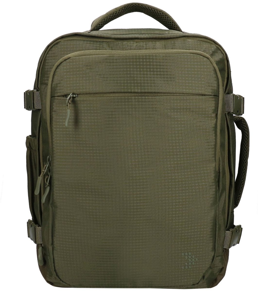Travelbags The Breeze Handbagage Rugzak M - 25 liter - 40 x 30 x 20 cm - 15 laptopvak - olijf