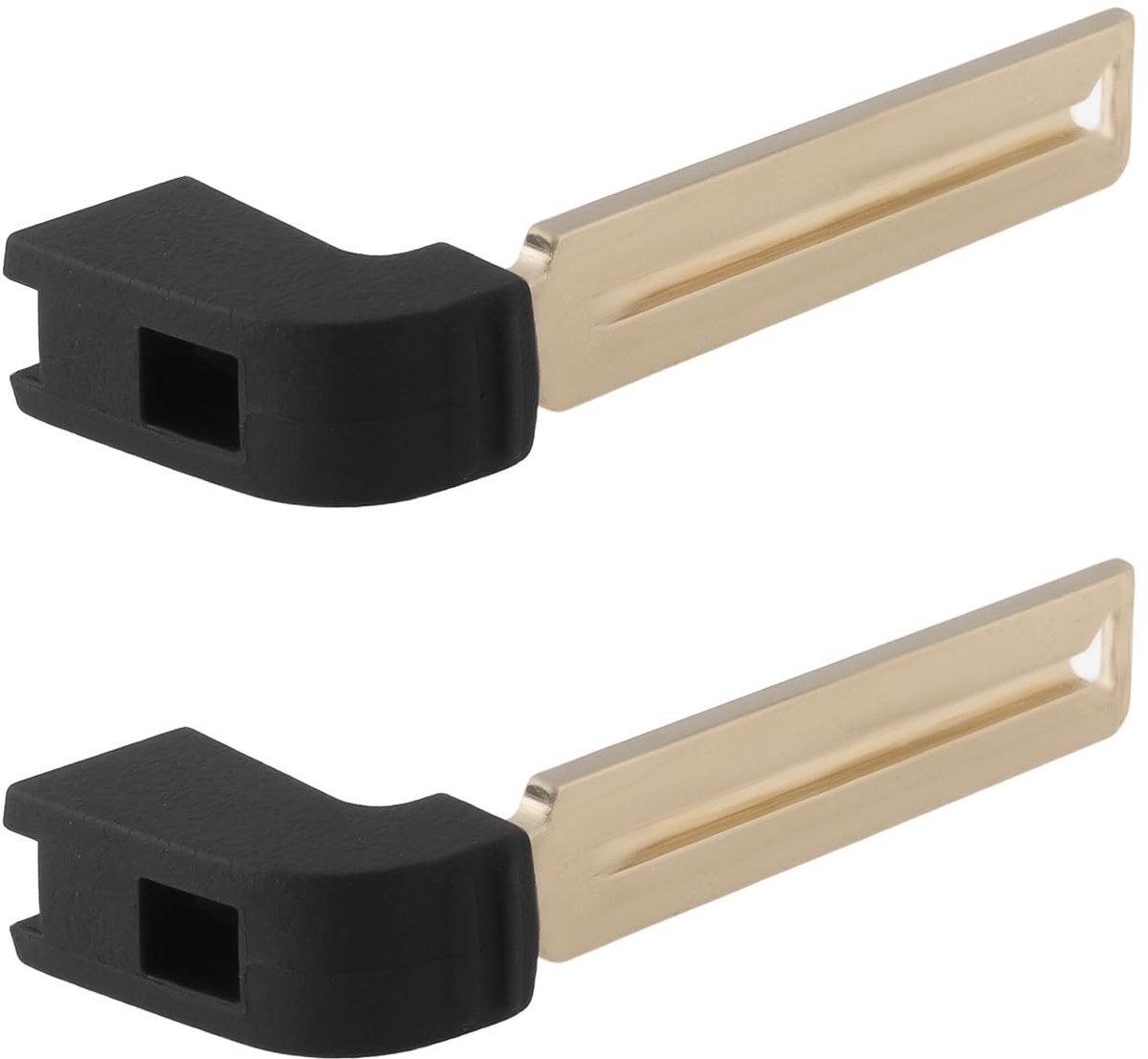 Dailygoods- Sleutelblad 2 Stuks - Ongesneden Sleutelmes - Compatibel met Lexus RX/NX/UX/ES/LBX - Gemaakt van Koper - Eenvoudig te Snijden - Sleutelmessen