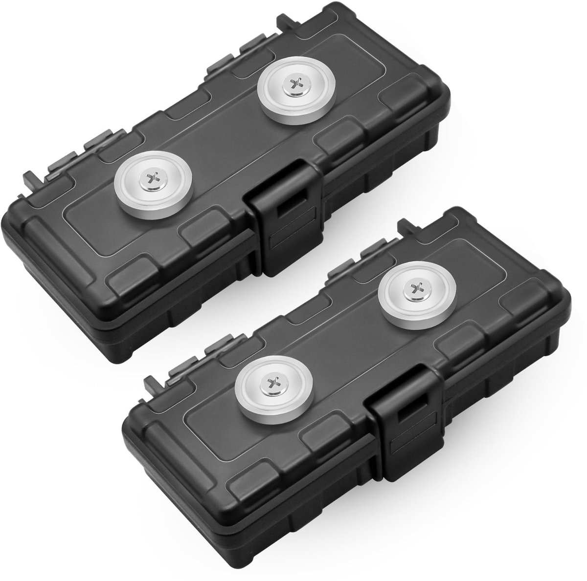 Dailygoods- Sleutelbox Magnetisch - Sleutelkastje Onder Auto - Waterdicht - Hoogwaardig ABS - 2 Stuks - Sterke Magnetische Bevestiging - Sleutelkast