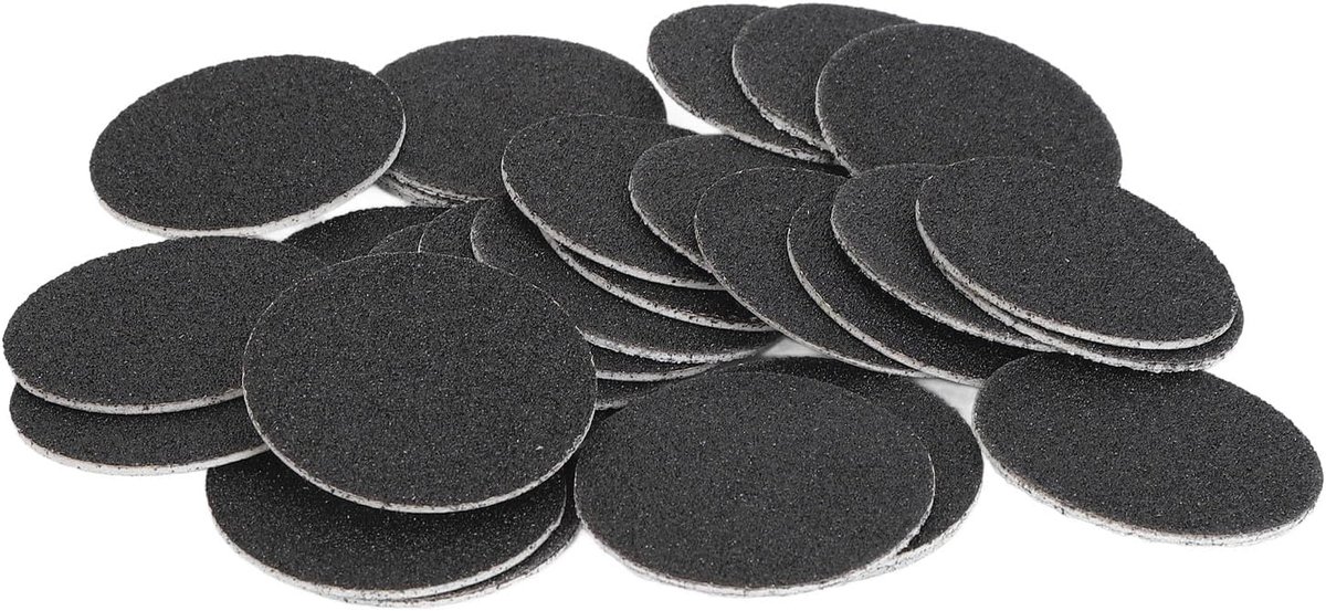 Thijox - Elektrische Voetvijl Vervangingspad Zelfklevend Pedicurehulpmiddel 60st 180 Grit Voetvijlvervanging Schuurpapierpad voor Thuisgebruik