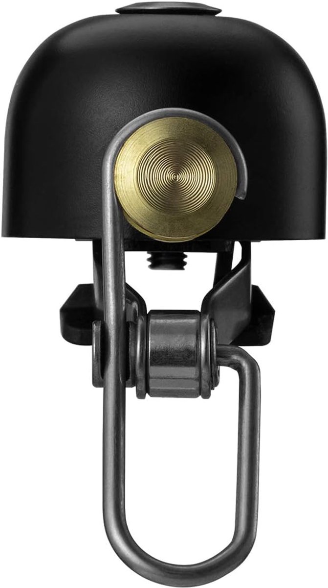 Thijox - Retro Fietsbel Handbel Stuur Klassiek Roestvrij Staal - Vintage Horn met >75DB Geluid - Verkrijgbaar in Zwart, Zilver, Goud, Messing en Helde