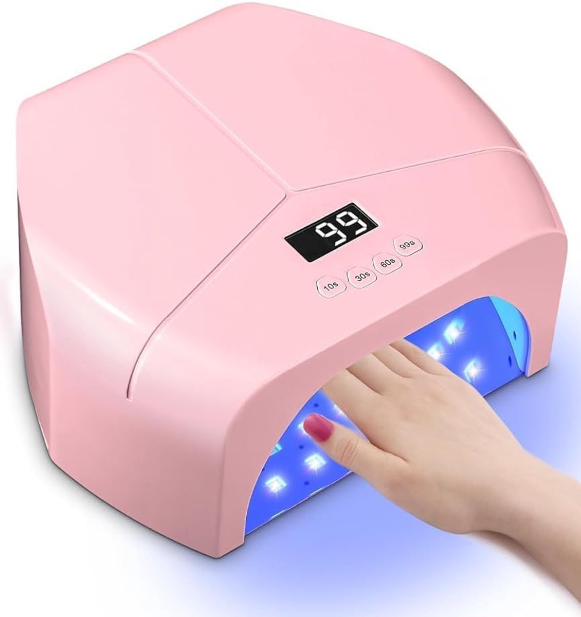 Thijox - UV-lamp voor Gelnagels 298W met 4 Timers, LCD-Scherm, Sensor en Afneembare Basis - Professionele Nageldroger voor Shellac en Gel Manicure