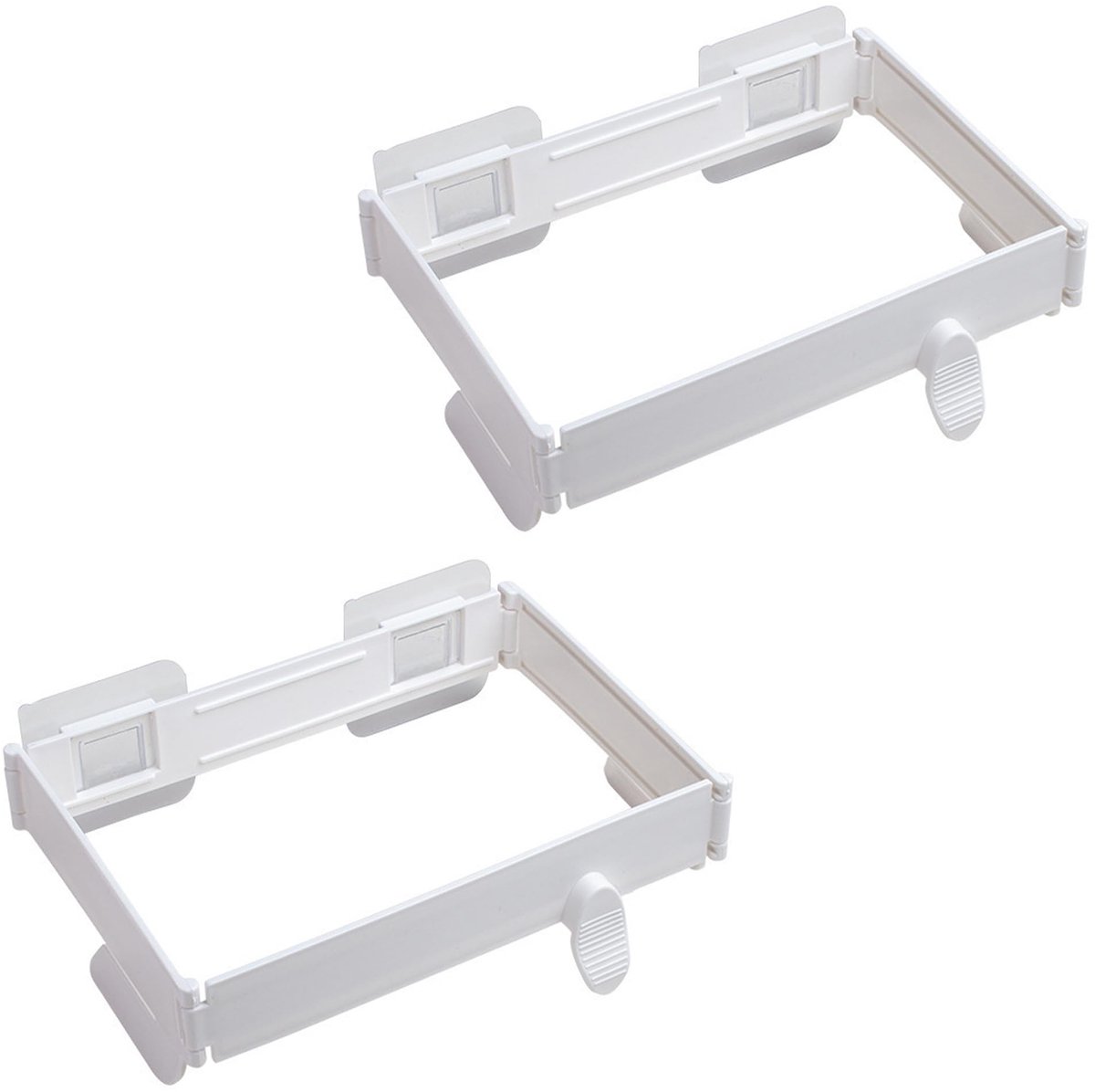 Dailygoods- Afvalzakhouder Opvouwbaar - Vuilniszakhouder met Deksel - 2-delig - Kunststof - Geurneutraal - Eenvoudige Installatie - Afvalhouder