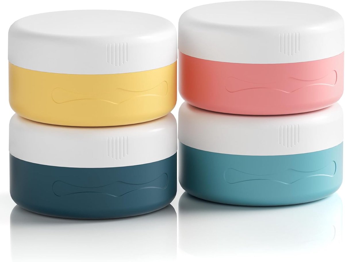 Dailygoods- Reiscontainers BPA-vrij - TSA-goedgekeurd - Lekvrij - Cosmetische Containers - 40 ml - Duurzaam PP-deksel - Cosmetische Potjes