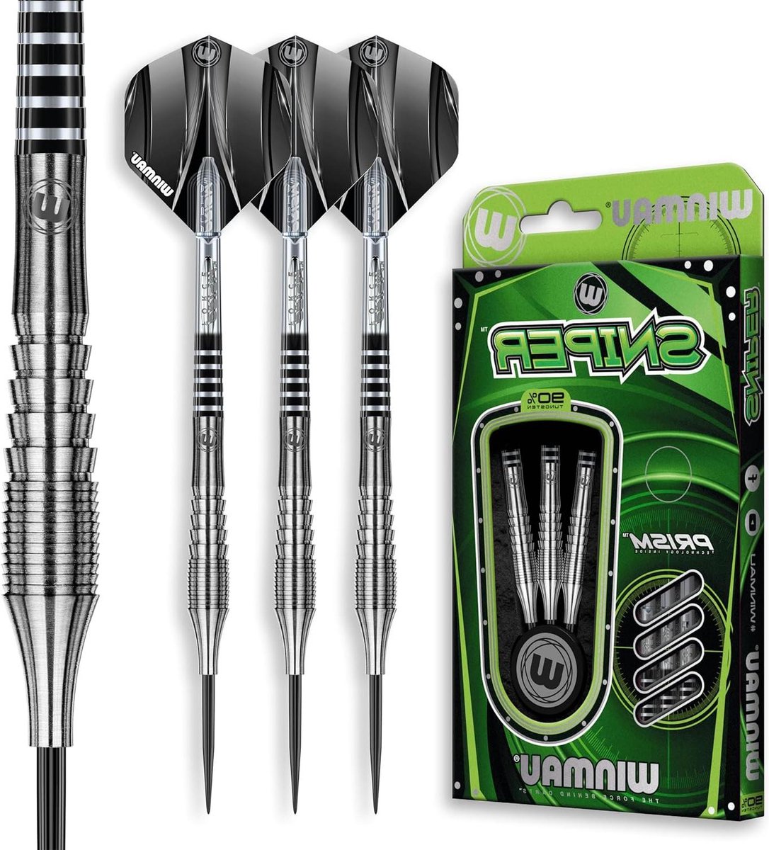 Dartpijlen Set - Wolfraam Darts - Precisie Werpen - 3D Grip Ontwerp - 21 Gram - Zilver