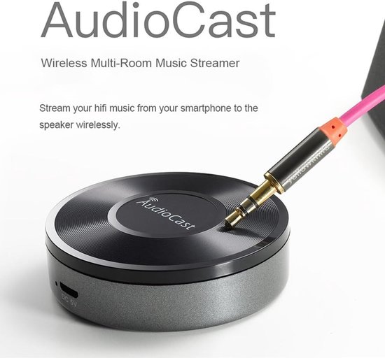 Draadloze WiFi Audio Stream Ontvanger voor Hifi Systemen en Versterkers — afbeelding 4