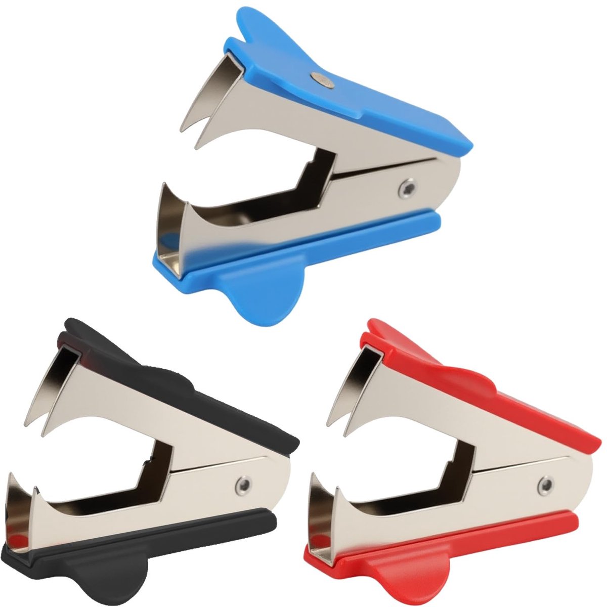 Nietjes in klemvorm, U-vormig hardmetalen design, verschillende kleuren, kantoorgereedschap geschikt voor thuis, school en kantoor