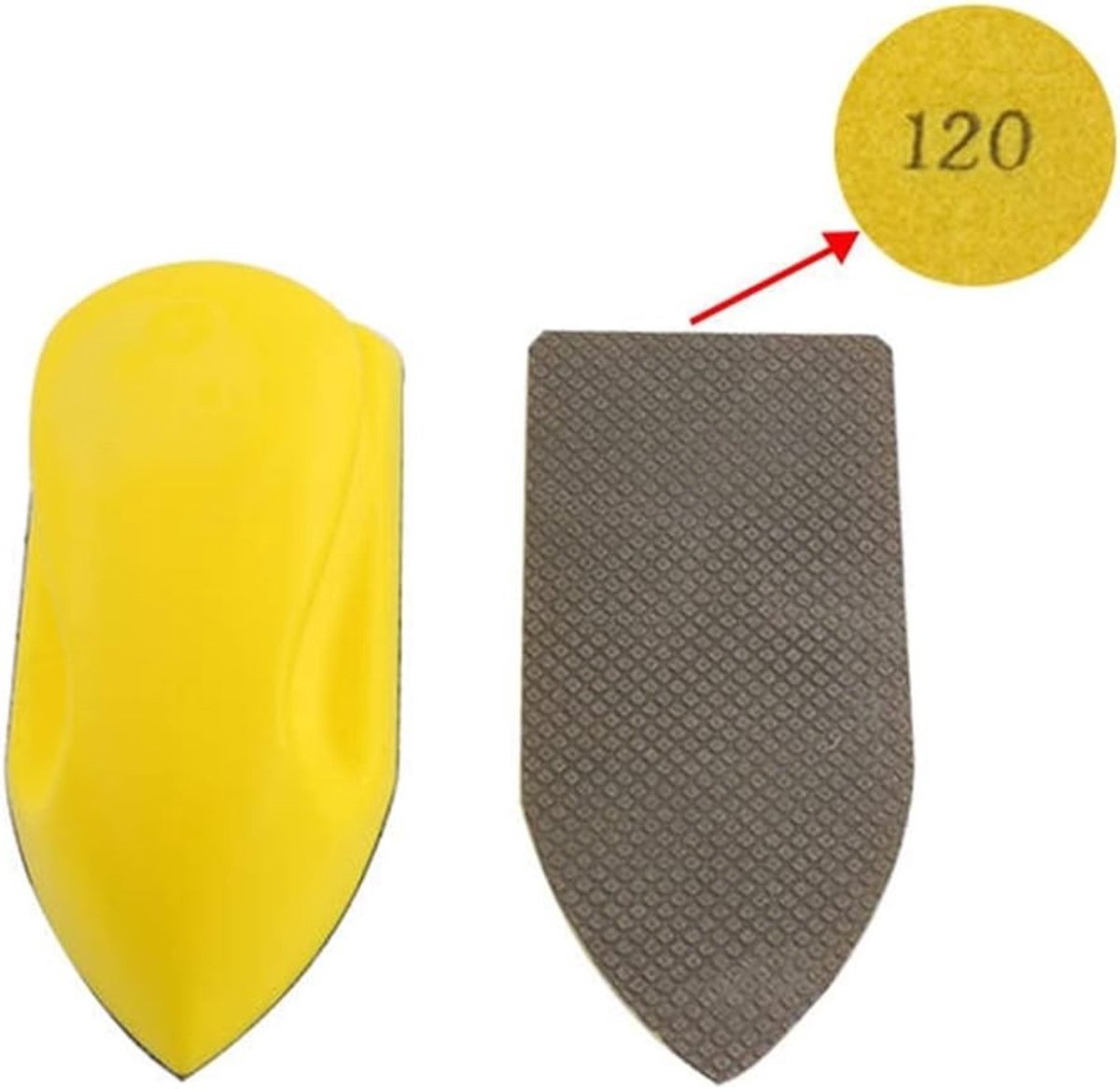 Diamond Schuren Hand Pad Blokken Geel voor Hand-Held Slijpen en Polijsten, 120 Grit voor Scherpe Randen en Perfecte Afwerking