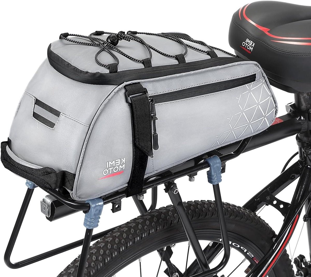 Fietstas Reflecterend - Bagagedragertas - Veilig Fietsen - Grote Capaciteit - 13 Liter - Reflecterend