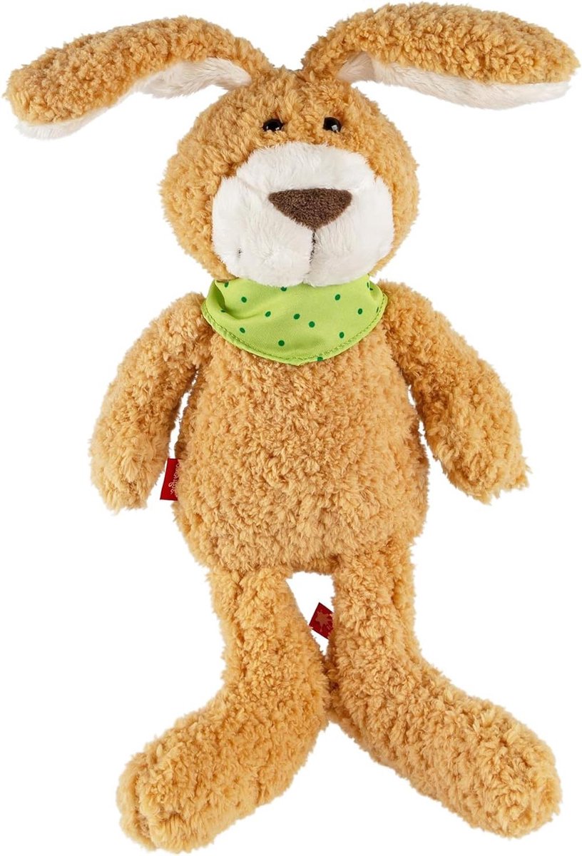 Knuffeldier Haas - Pluche Vriend - Knuffelen en Spelen - Extra zacht materiaal - 27 cm - Lichtbruin