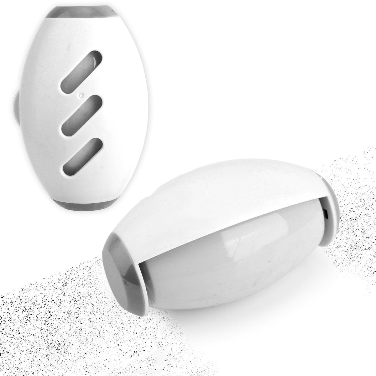 Dailygoods- Pluizenroller Herbruikbaar - Mini Pluizenroller - 2 Stuks - Draagbaar - Voor Kleding/Banken - ABS/Siliconen - 10,2x6,5cm - Pluizenverwijderaar