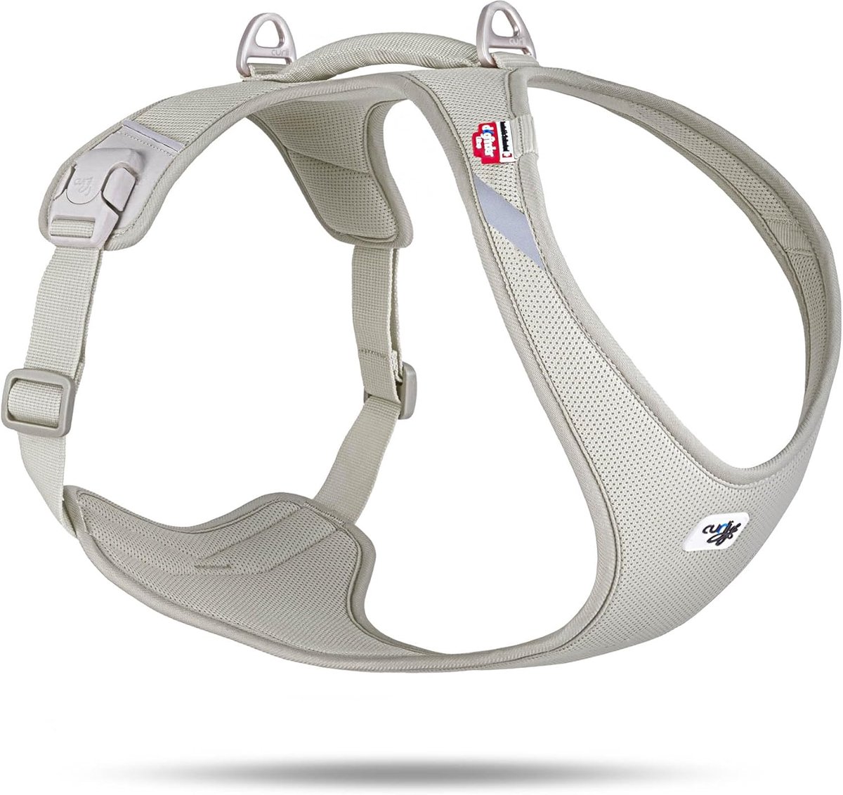Thijox - Hondenharnas Air-Mesh Light-Tan 2XL - Ergonomisch, Ademend, Veilig, Lichtgewicht, Perfect voor Wandelingen, Avonturen en Dagelijks Gebruik