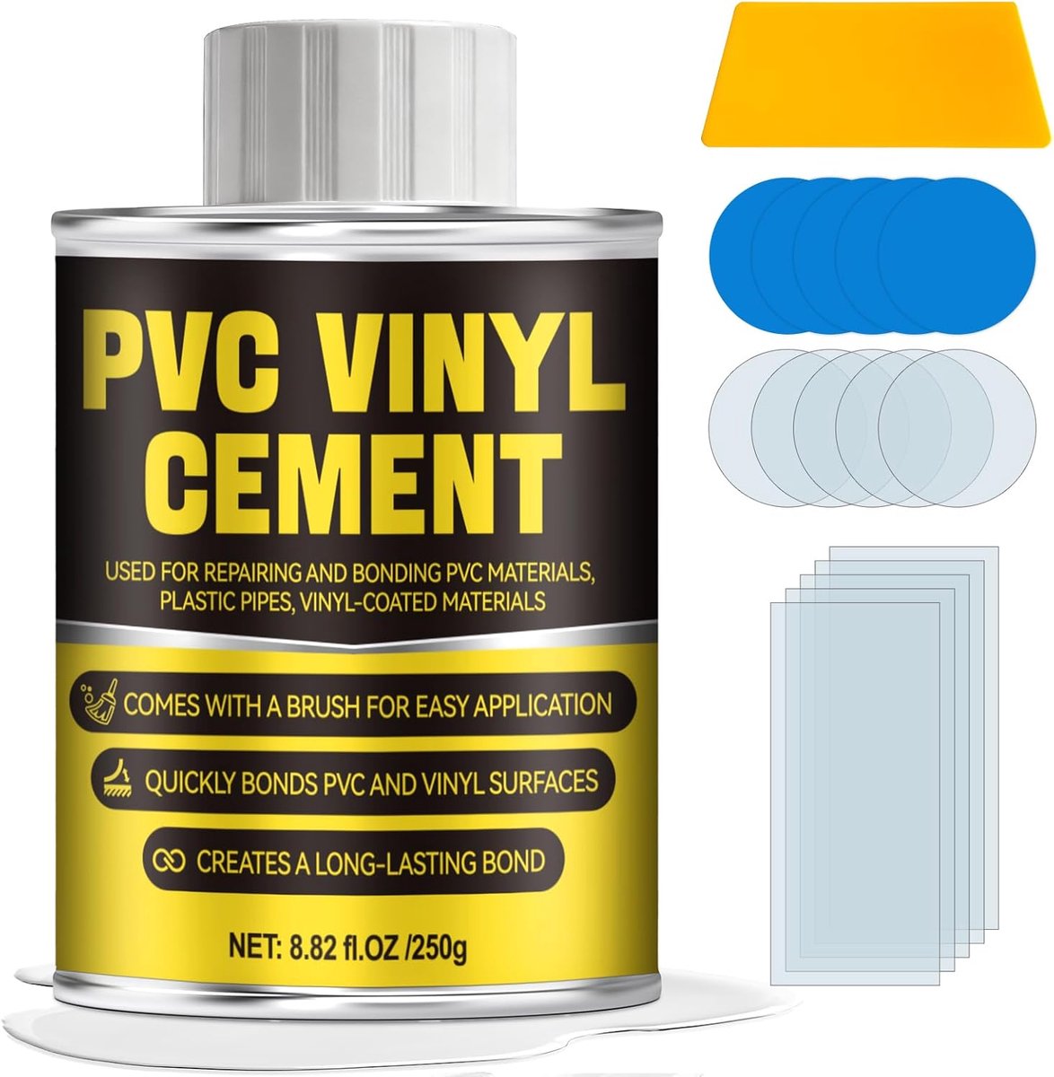 PVC lijm 250g - waterdicht - voor rubberen boten - sterke hechting en duurzame reparatie - ShopVlot